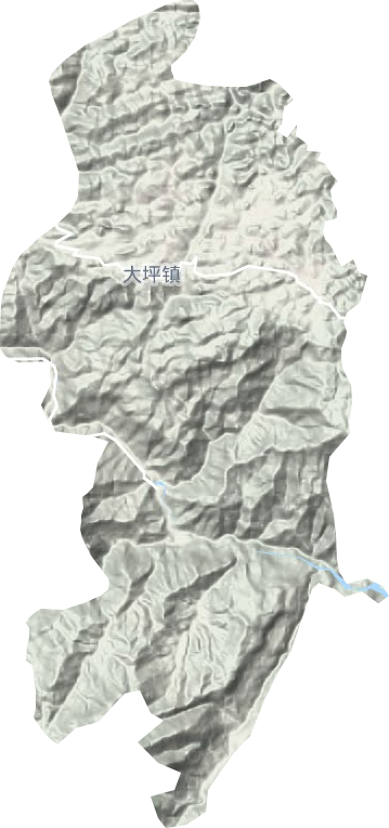 大坪鎮地形圖