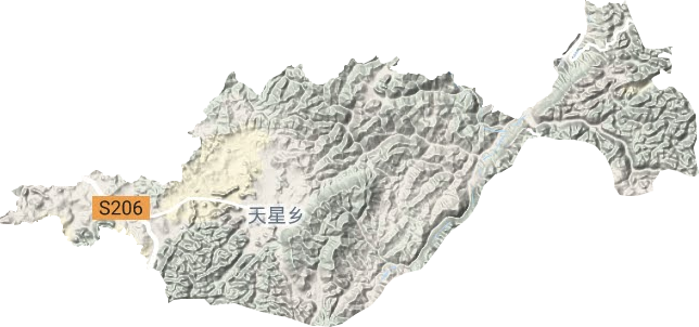 天星鄉(xiāng)地形圖