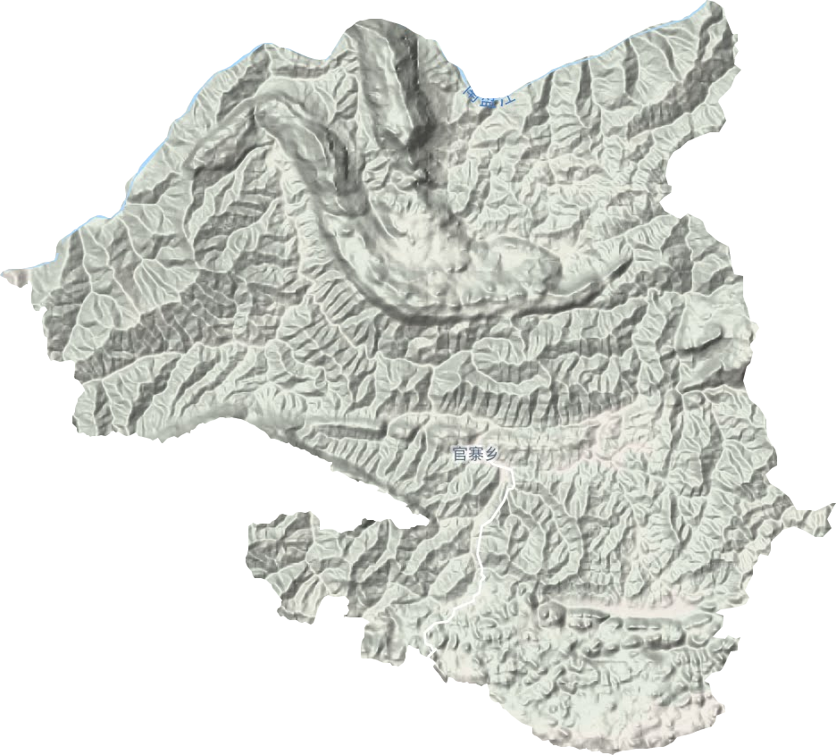 官寨鄉(xiāng)地形圖