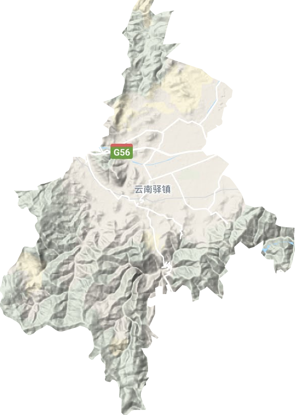 云南驛鎮地形圖