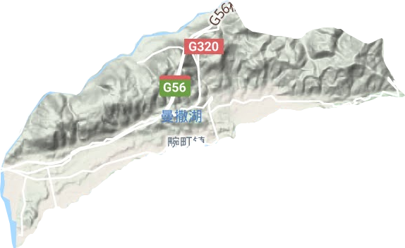畹町鎮地形圖
