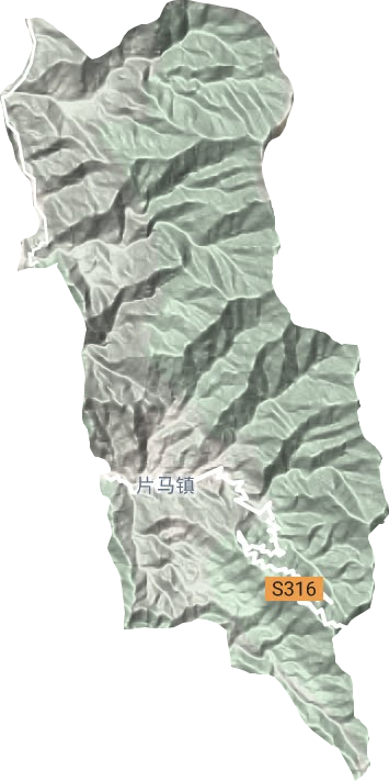 片馬鎮地形圖