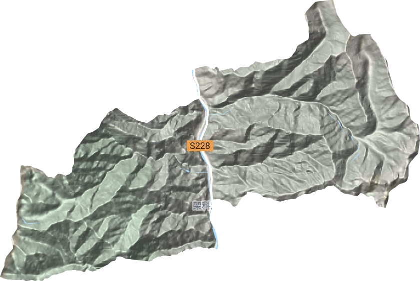架科底鄉地形圖