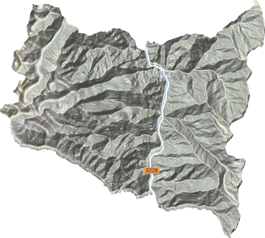 石月亮鄉地形圖