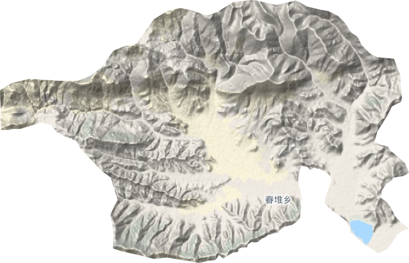 春堆鄉(xiāng)地形圖