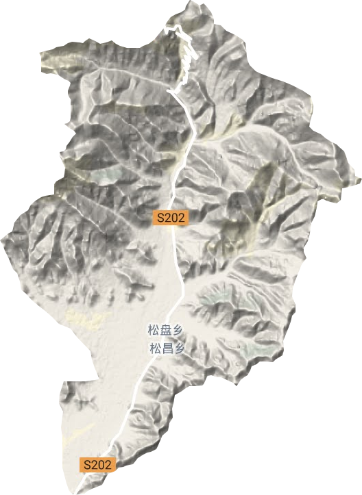 松盤鄉(xiāng)地形圖