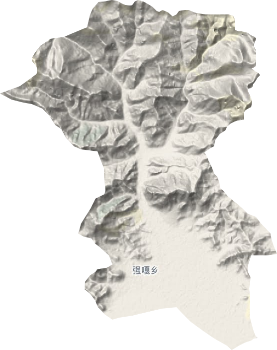 強(qiáng)嘎鄉(xiāng)地形圖
