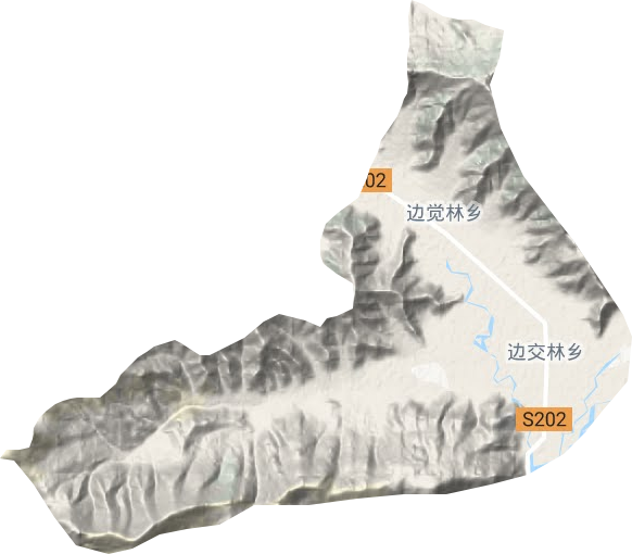 邊交林鄉地形圖