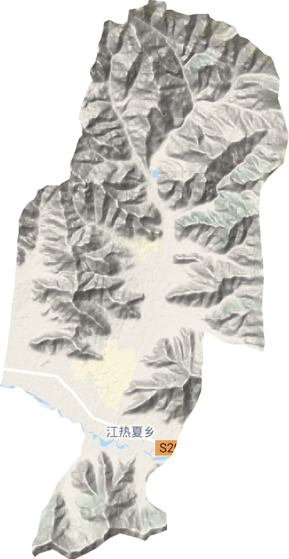 江熱夏鄉地形圖