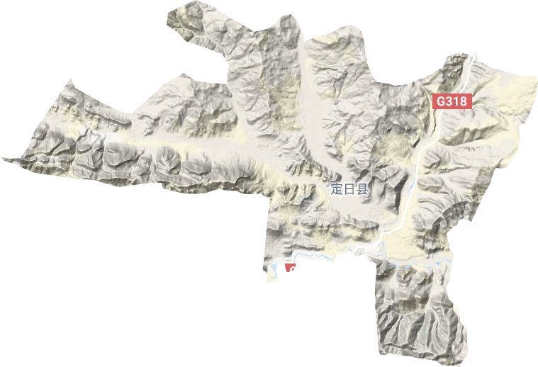 協格爾鎮地形圖