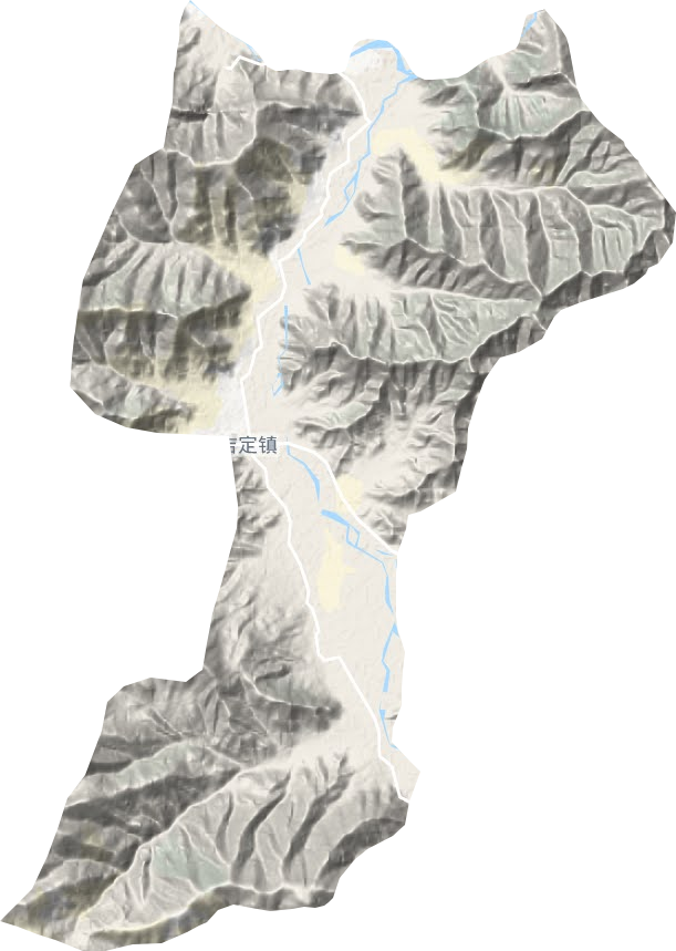 吉定鎮(zhèn)地形圖