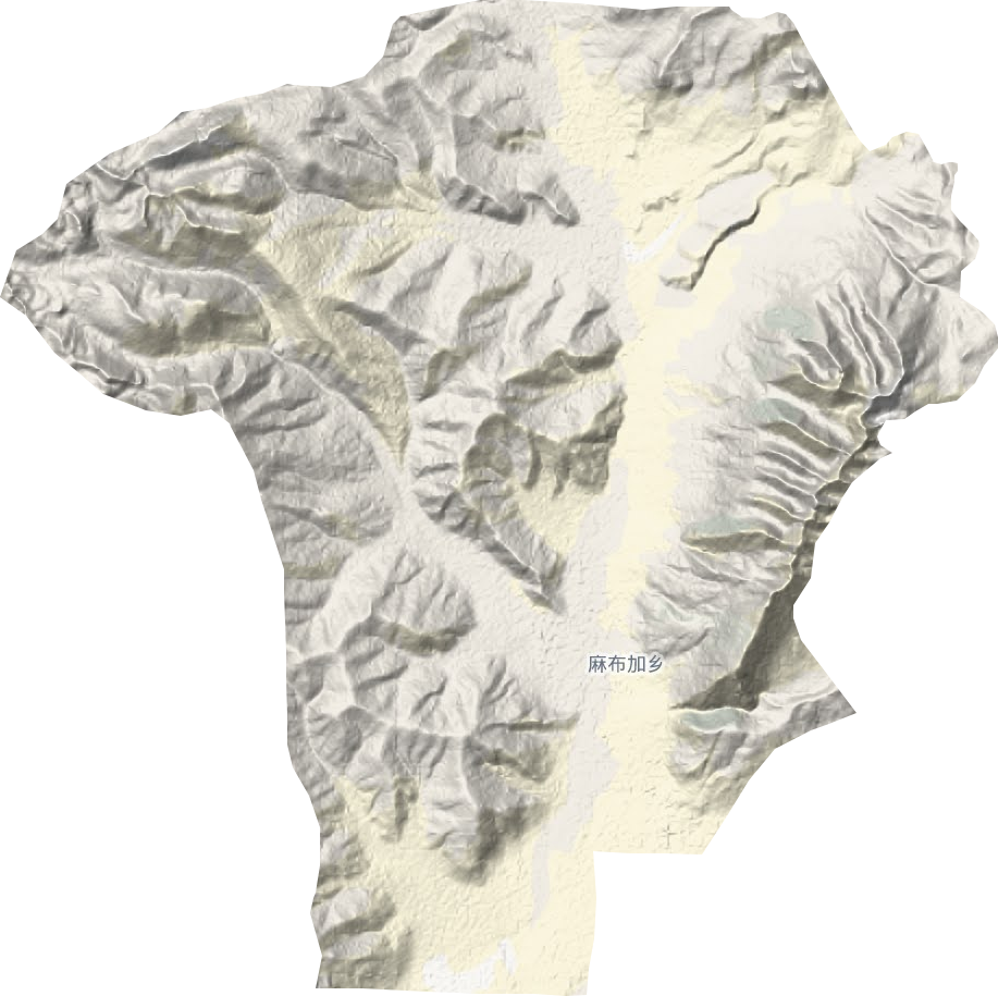 麻布加鄉地形圖