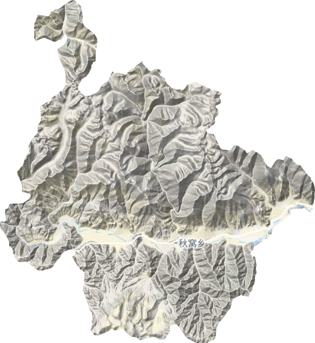 秋窩鄉(xiāng)地形圖