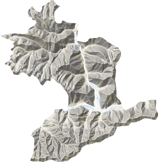 達居鄉(xiāng)地形圖