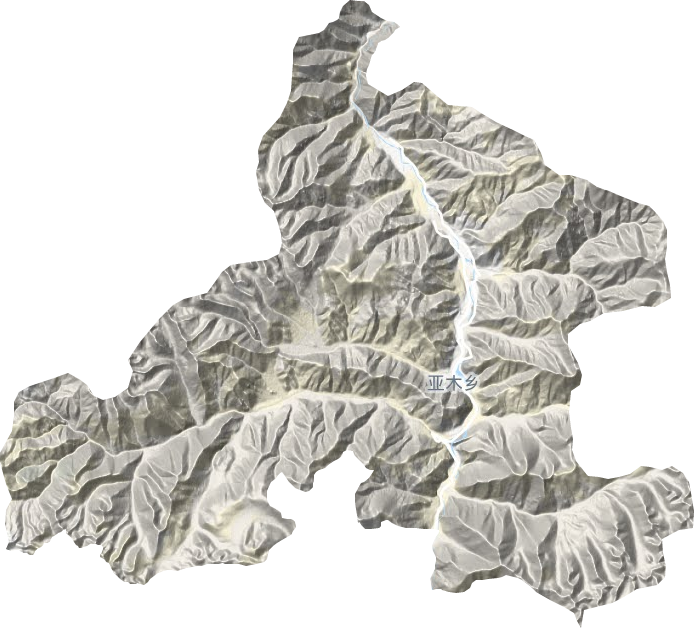 亞木鄉地形圖