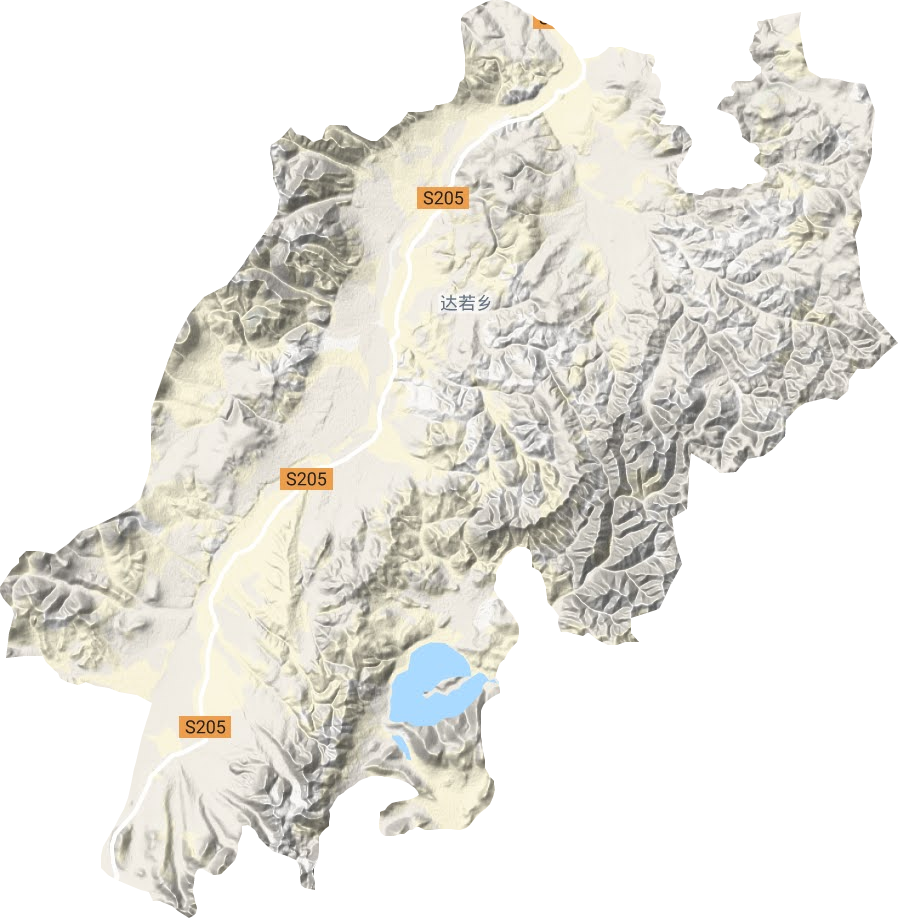 達(dá)若鄉(xiāng)地形圖