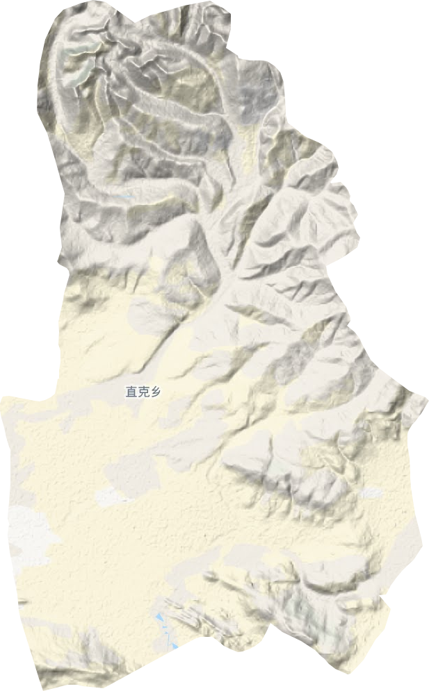 直克鄉地形圖