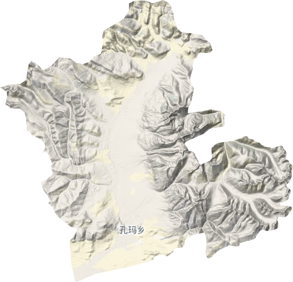 孔瑪鄉(xiāng)地形圖