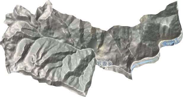 羅麥鄉地形圖