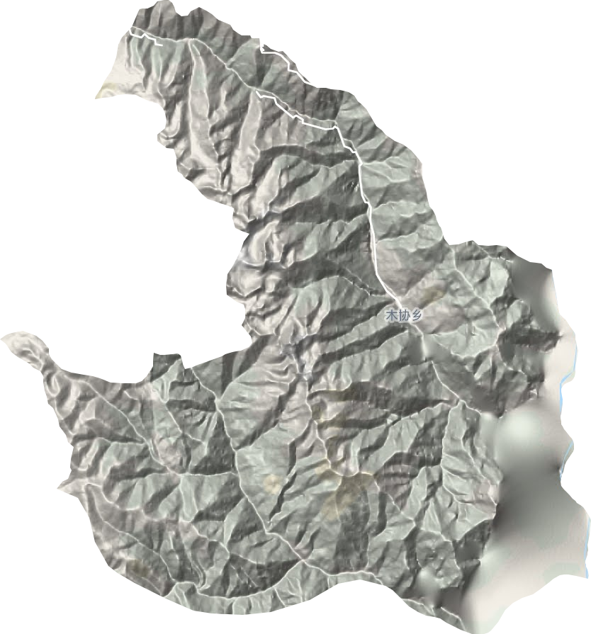 木協(xié)鄉(xiāng)地形圖