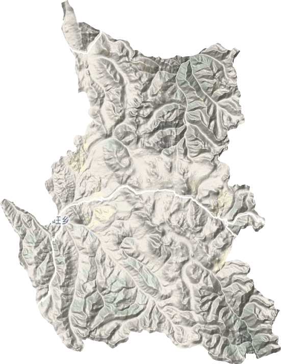 阿旺鄉地形圖