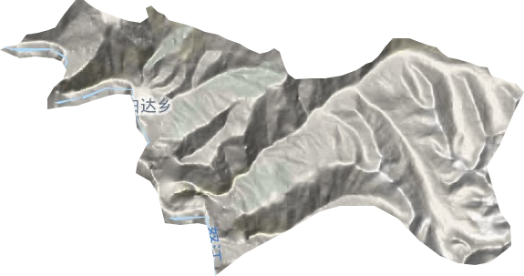 白達(dá)鄉(xiāng)地形圖