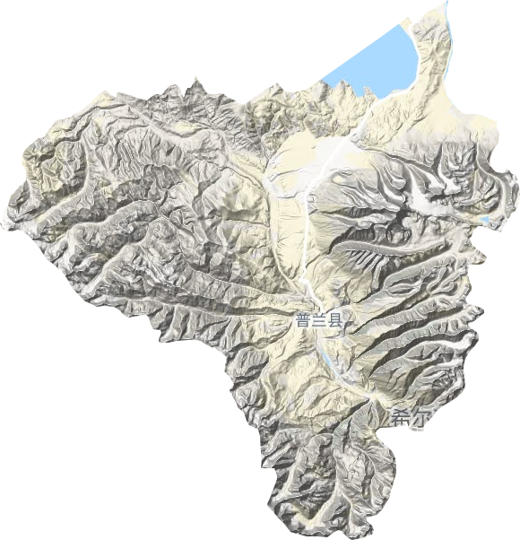 普蘭鎮(zhèn)地形圖