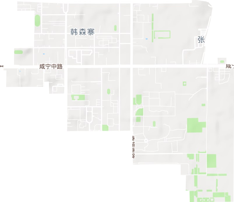 韓森寨街道地形圖