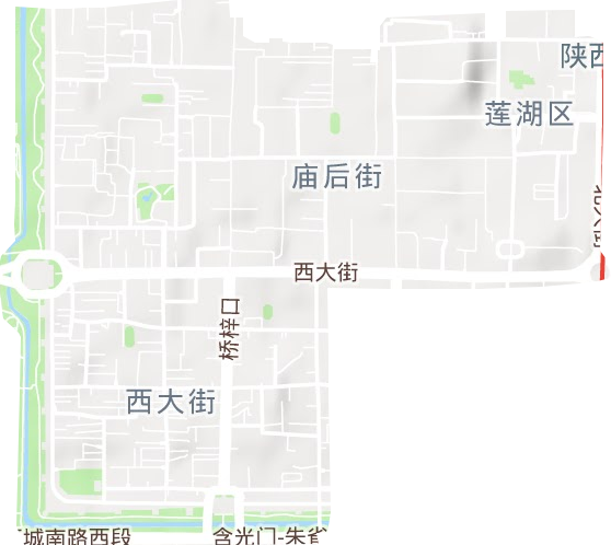 北院門街道地形圖