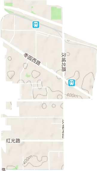 棗園街道地形圖