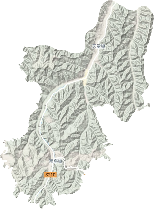 兩亭鎮(zhèn)地形圖