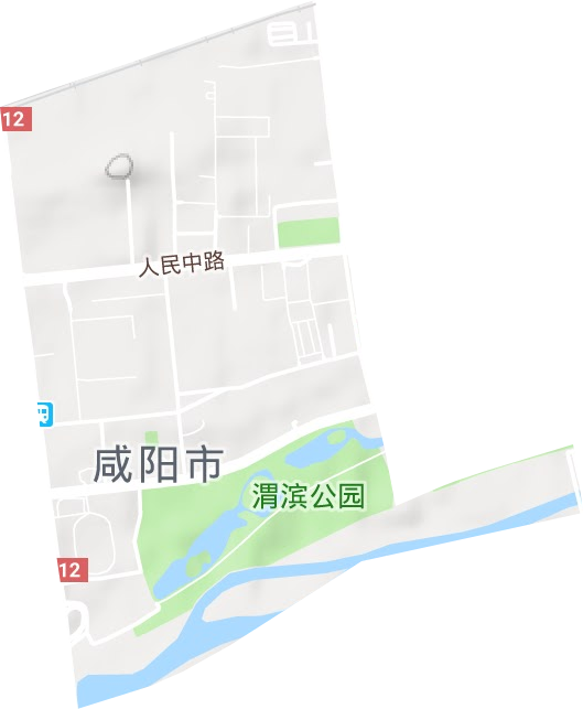 人民路街道地形圖