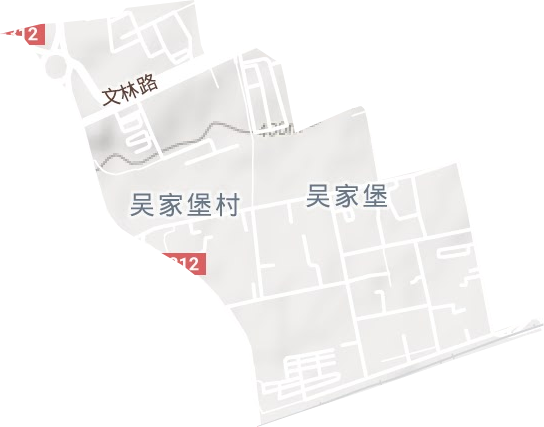 吳家堡街道地形圖