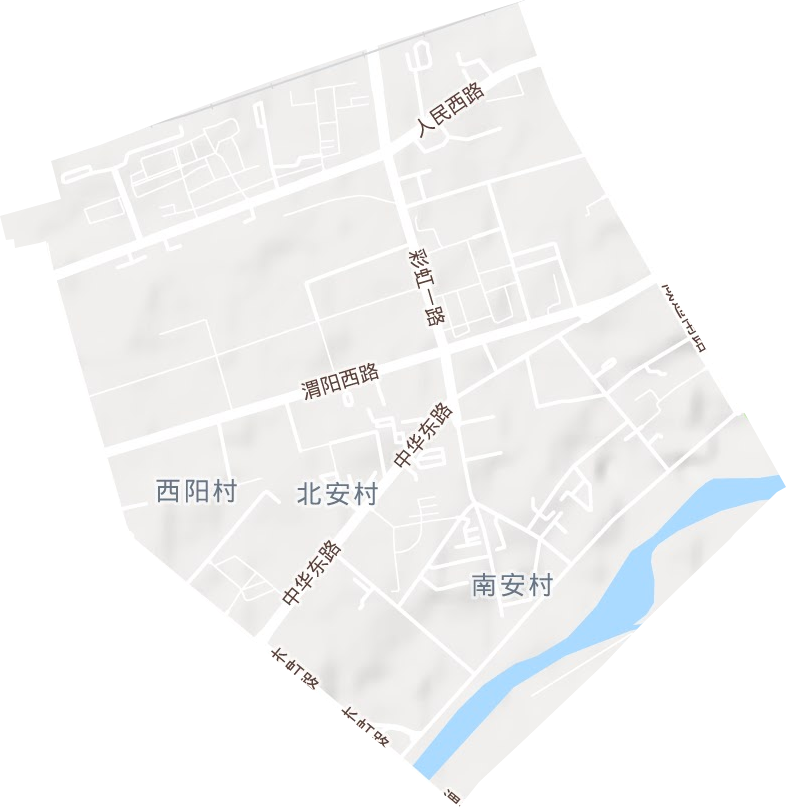 渭陽西路街道地形圖