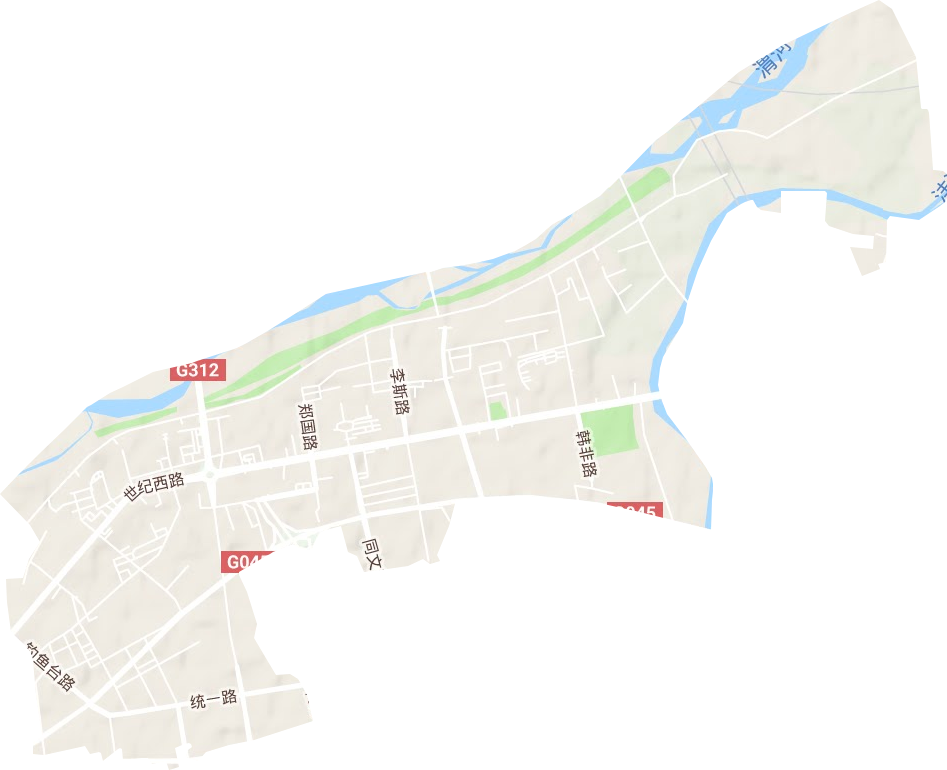陳楊寨街道地形圖