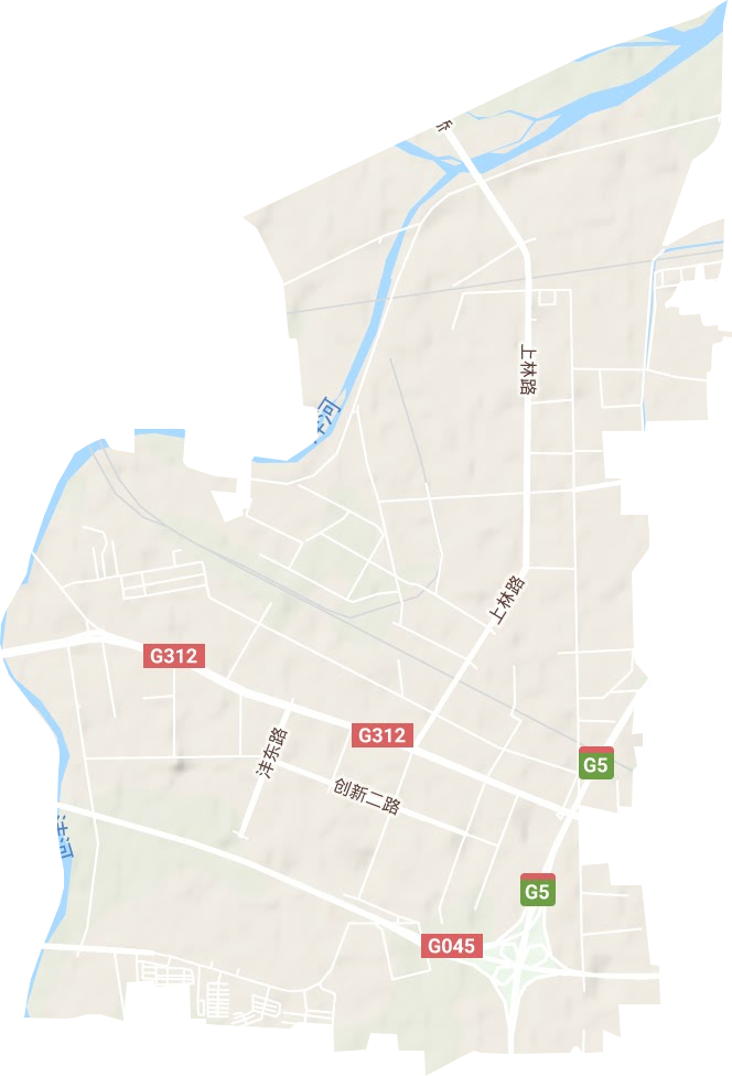 灃東街道地形圖