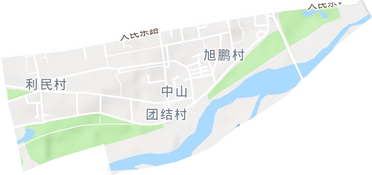中山街道地形圖