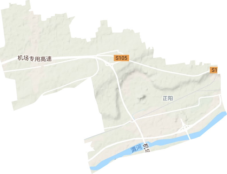 正陽街道地形圖