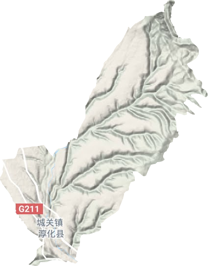 城關鎮地形圖