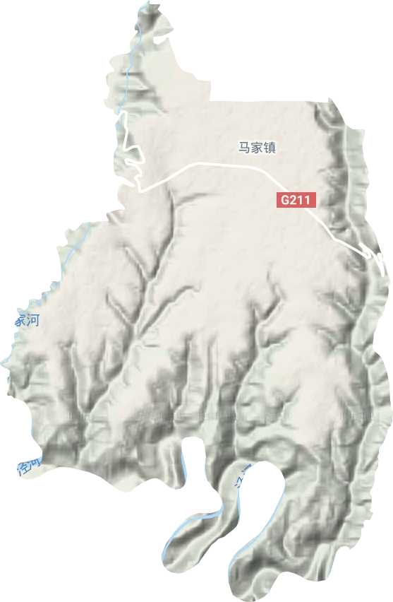 馬家鎮地形圖