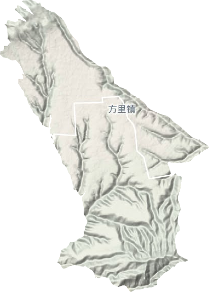 方里鎮地形圖