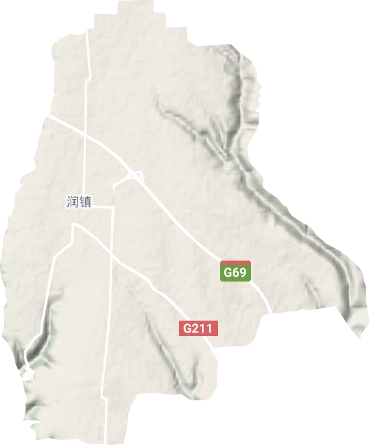 潤鎮地形圖