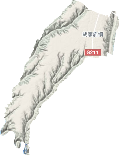 胡家廟鎮(zhèn)地形圖