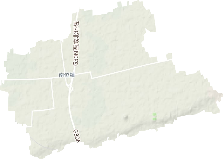 南位鎮(zhèn)地形圖