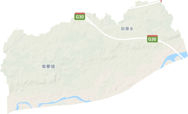阜寨鎮(zhèn)地形圖