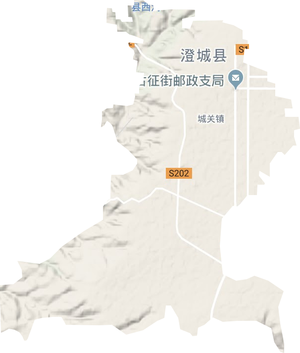 城郊鄉地形圖