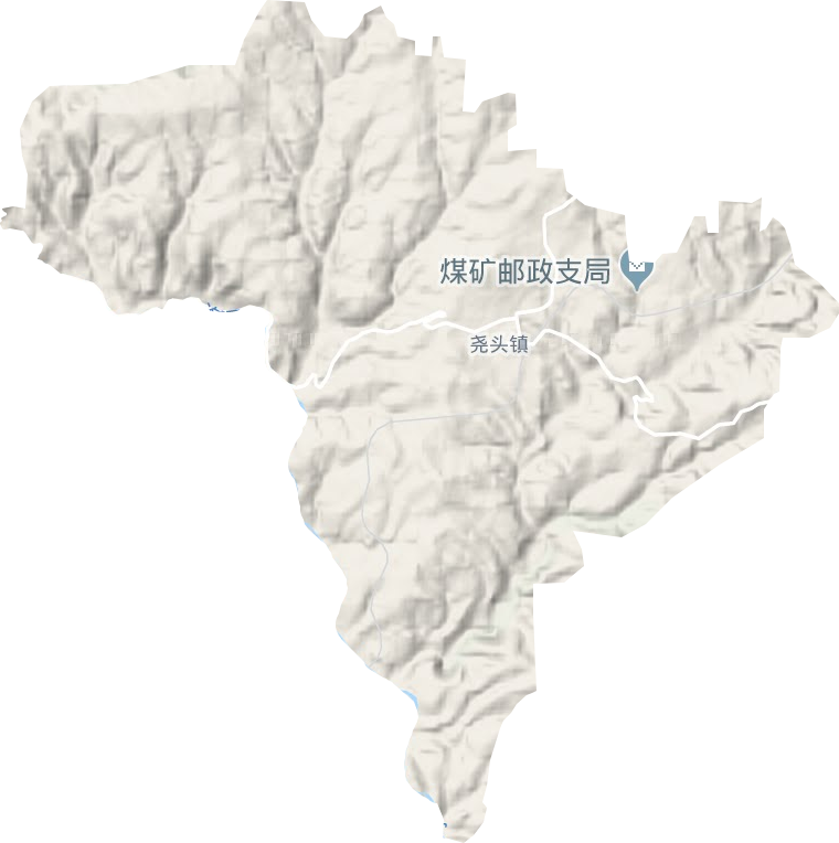 堯頭鎮地形圖