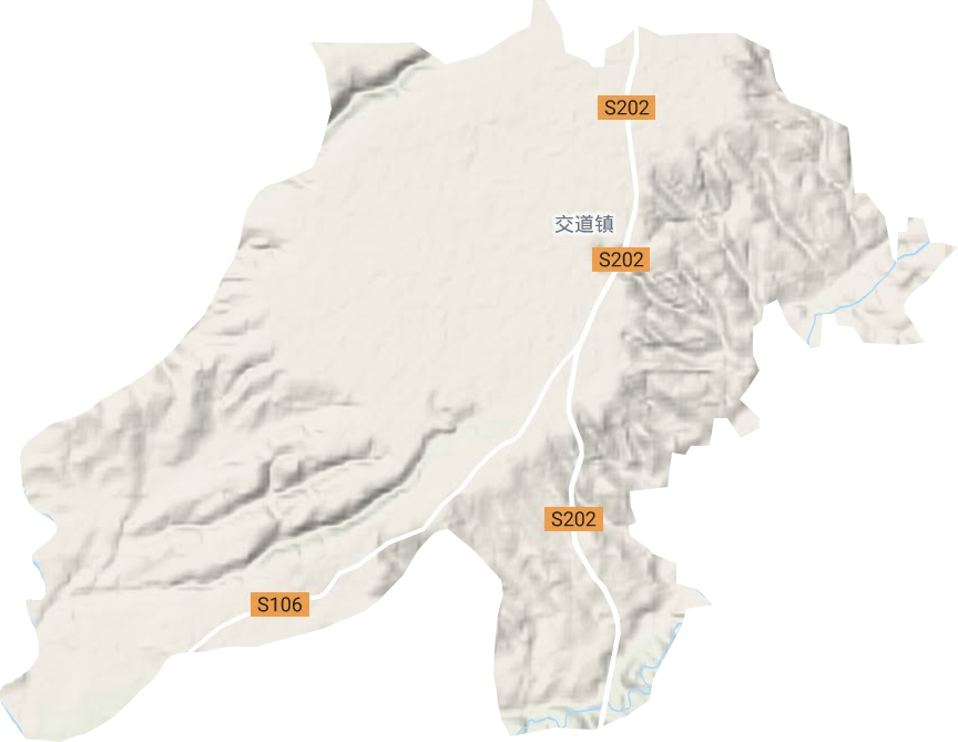 交道鎮地形圖