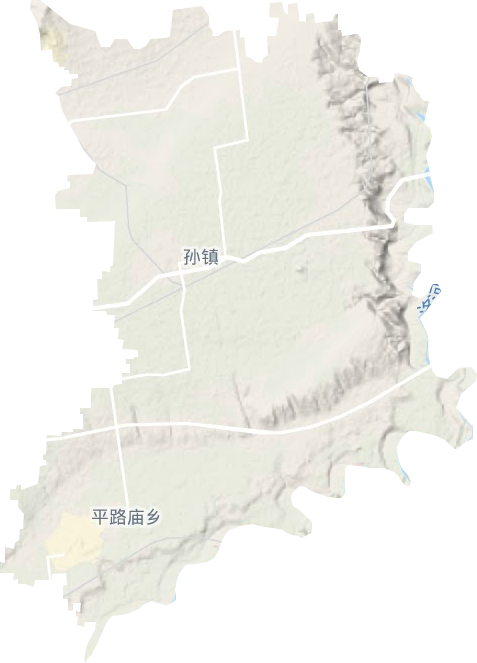 孫鎮(zhèn)地形圖