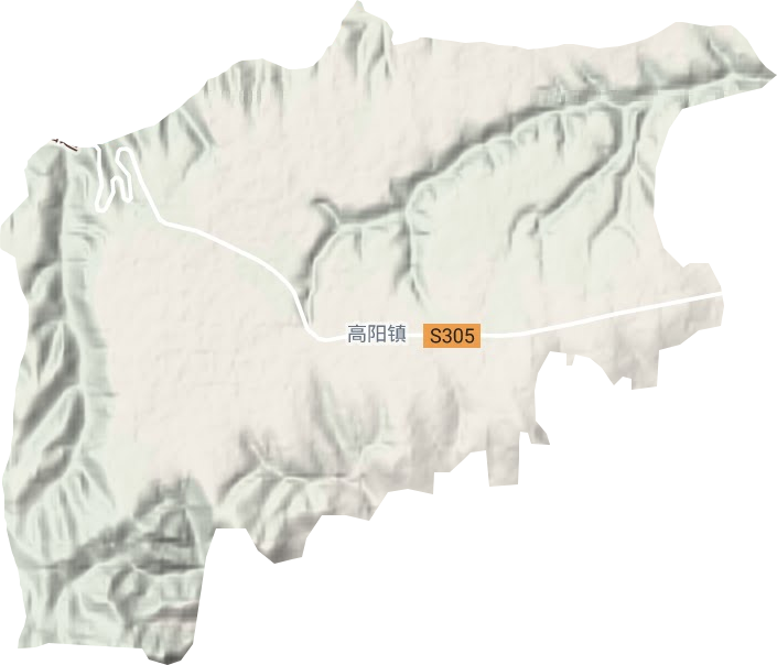 高陽鎮地形圖